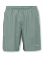 Nike Running - Challenger Mesh-Trimmed Dri-FIT Running Shorts - Green