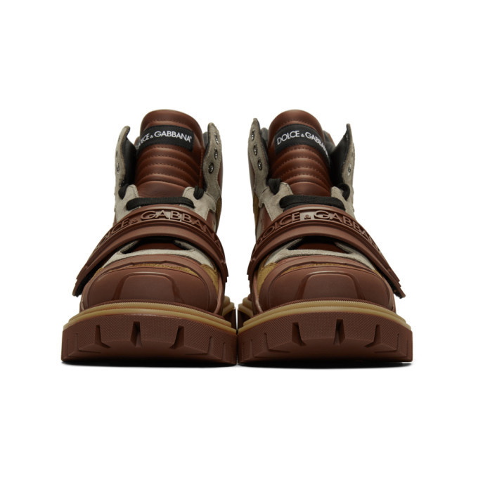 Dolce and Gabbana Brown Trekking Boots Dolce & Gabbana