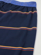 Paul Smith - Striped Stretch-Cotton Jersey Pyjama Shorts - Blue