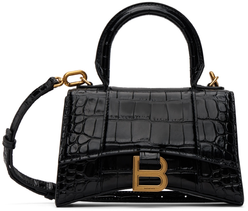 Balenciaga Black XS Hourglass Bag Balenciaga