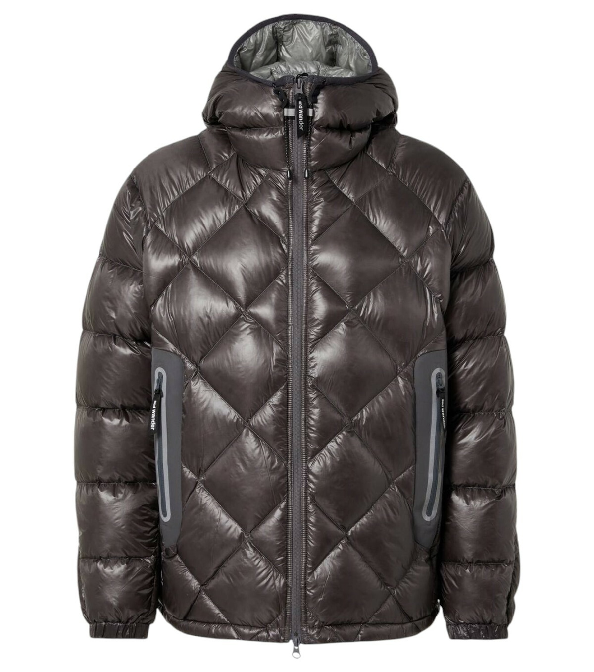 and wander Tan Diamond Stitch Down Jacket and Wander