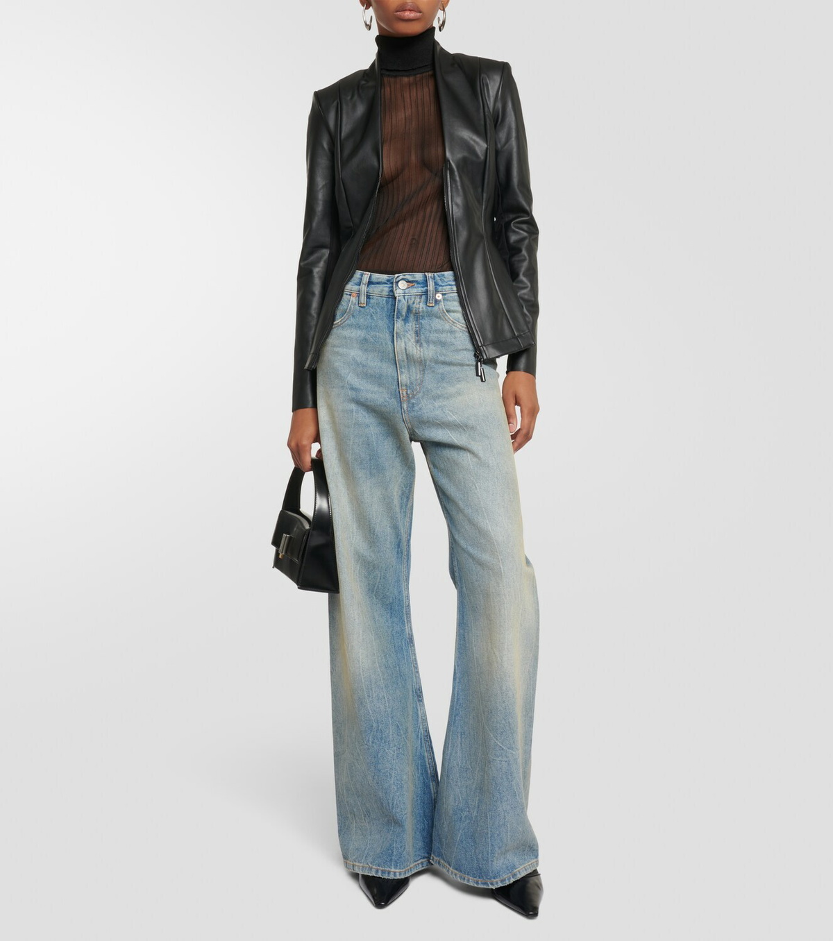 Wolford Jenna faux leather blazer