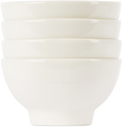 Jars Céramistes White Cantine Bowl Set, 4 pcs