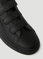 Logo Patch Touch Strap Sneakers in Black