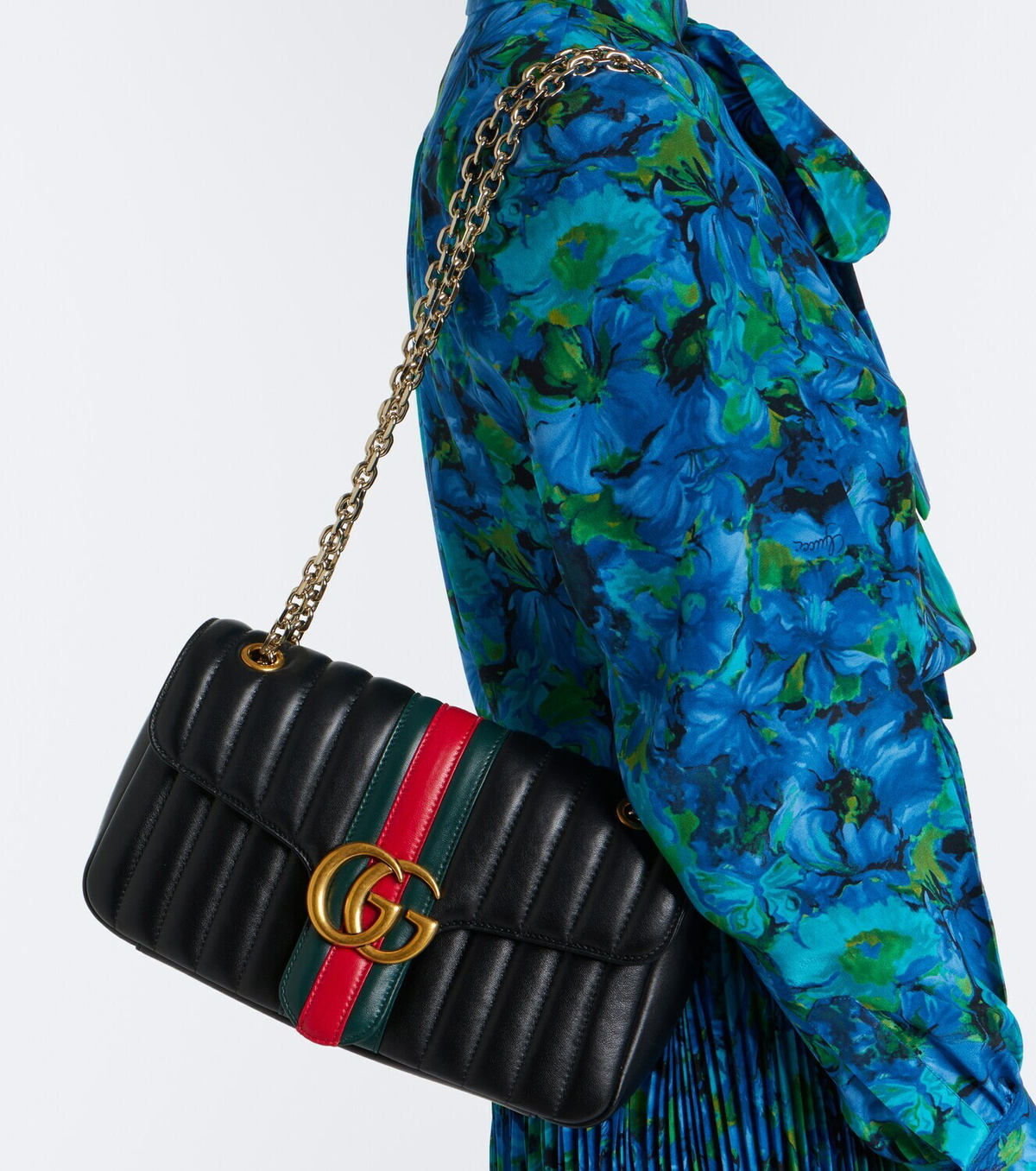 Gucci Jetset GG Marmont Medium leather shoulder bag
