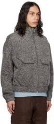 AFTER PRAY Black Highneck Jacket