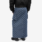 Daily Paper Women's Zora Denim Cargo Skirt in Blue