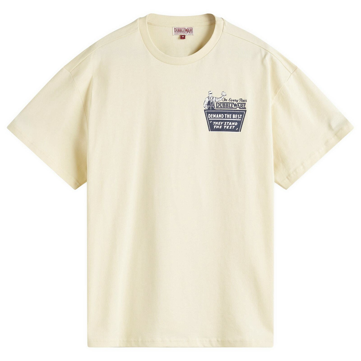 Dubbleware Men's In Every Pair T-Shirt in Ecru