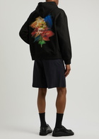 Wooyoungmi Logo Hooded Cotton Sweatshirt Black