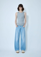 ERL Flared Wide-Leg Jeans