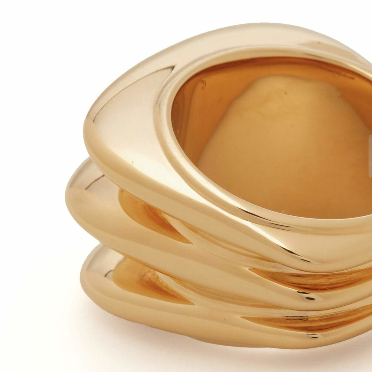 Ridge Rings Female Missoma Women's Triple Ridge Ring in Gold Missoma