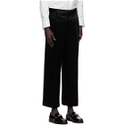 Sasquatchfabrix. Black Velvet Carding Trousers