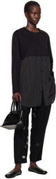 Y's Black U-High Waist Trousers