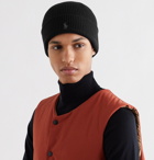 POLO RALPH LAUREN - Logo-Embroidered Ribbed Wool Beanie - Black