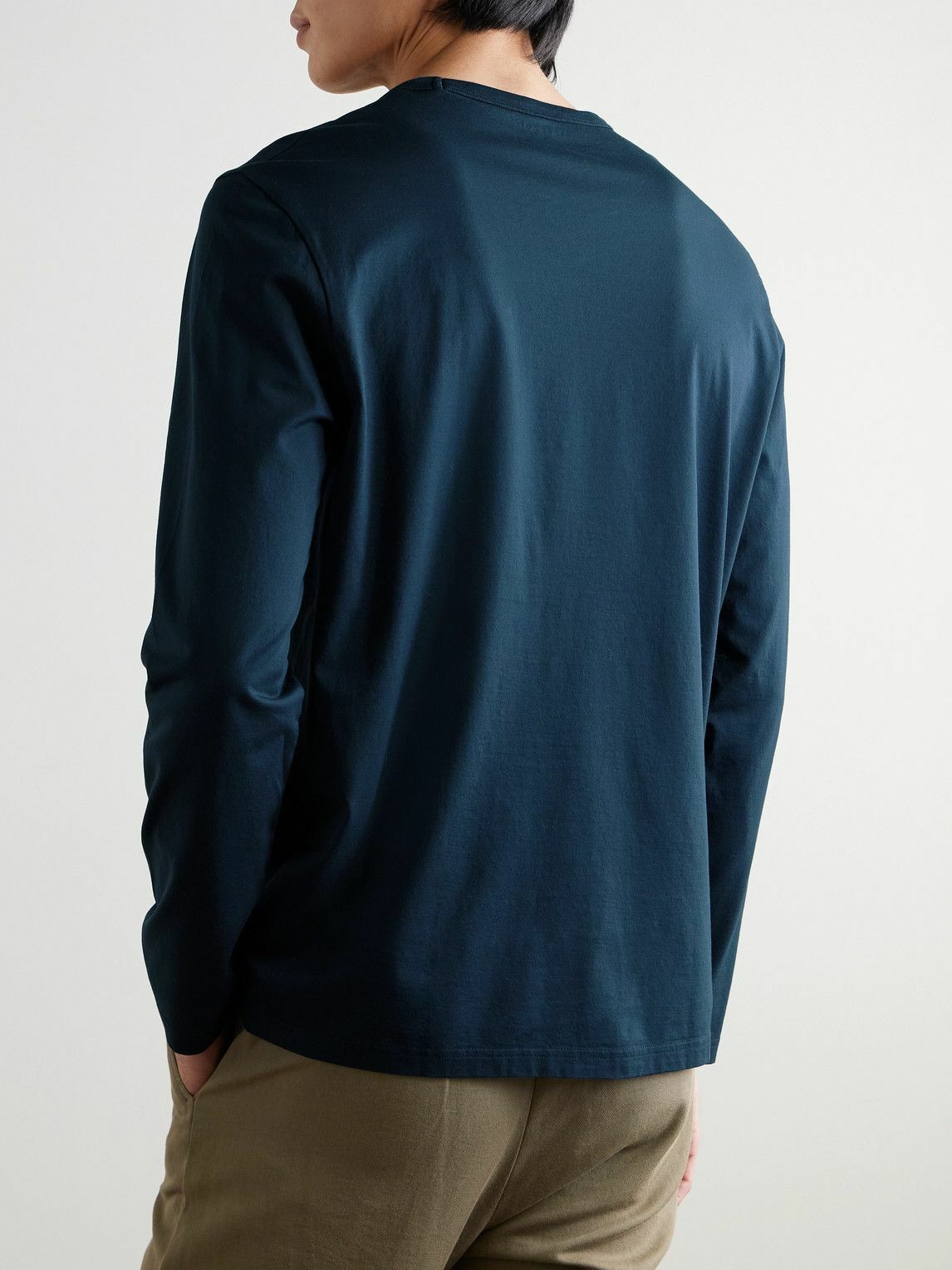 Derek Rose - Barny Cotton-Jersey T-Shirt - Blue