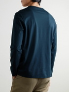 Derek Rose - Barny Cotton-Jersey T-Shirt - Blue