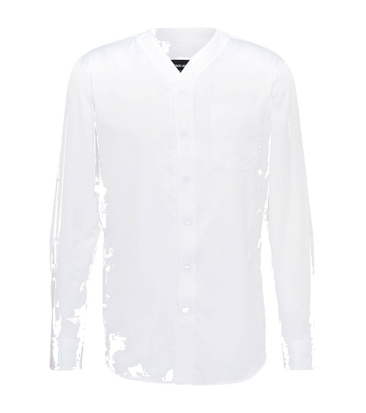 Photo: Giorgio Armani - Long-sleeved cotton twill shirt