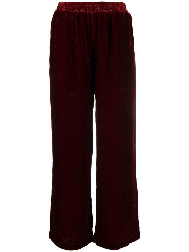 Photo: GOLDHAWK - Velvet Wide-leg Trousers