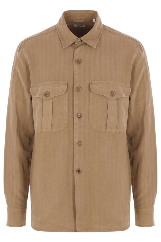Photo: Aspesi Glenn Shirt In Linen Blend
