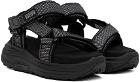 Suicoke Black DEPA-RUN2 Sandals