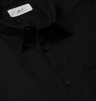 Mr P. - Paul Washed-Cotton Shirt - Black