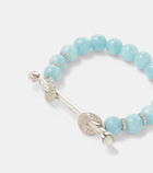 Ananya Chakra 18kt white gold bracelet with aquamarines and diamonds