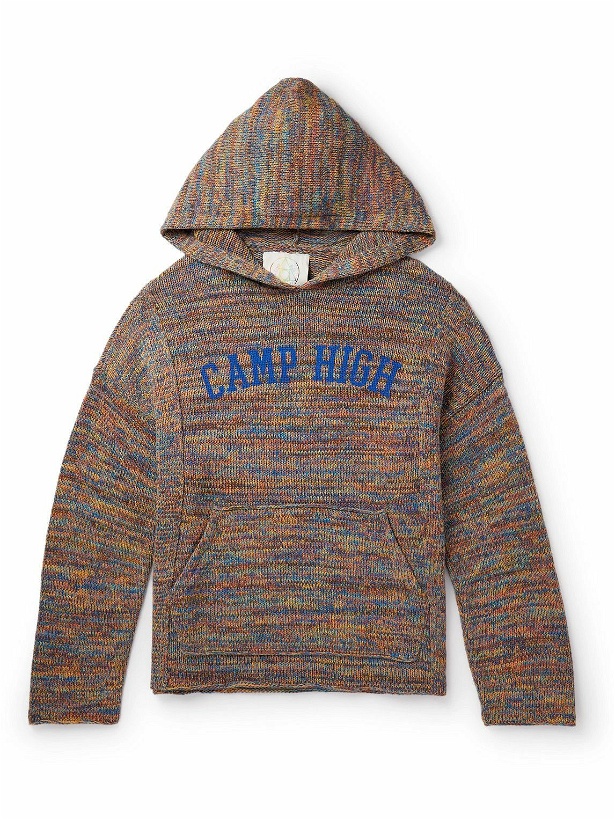 Photo: Camp High - Spectrum Logo-Print Recycled-Cotton Hoodie - Multi