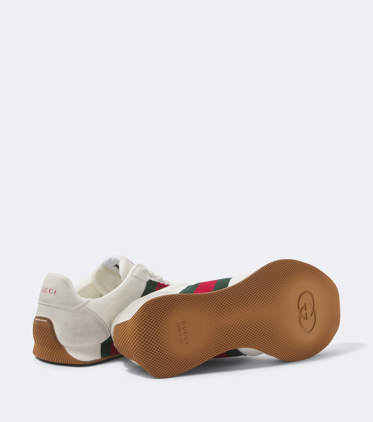 Gucci Gucci Tempo suede-trimmed sneakers