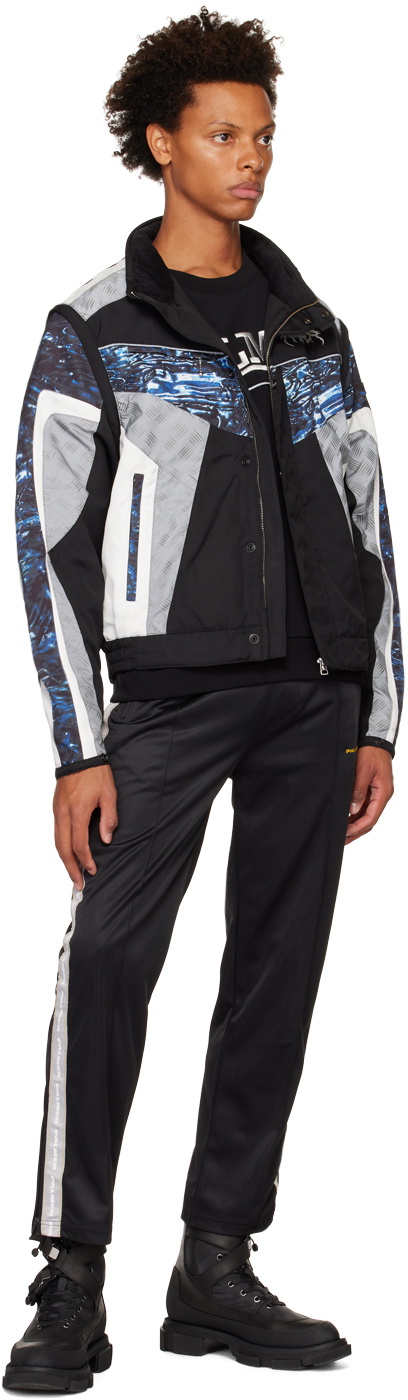 PALMER Black & Blue Paneled Jacket