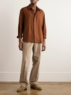 UMIT BENAN B - Silk Shirt - Brown