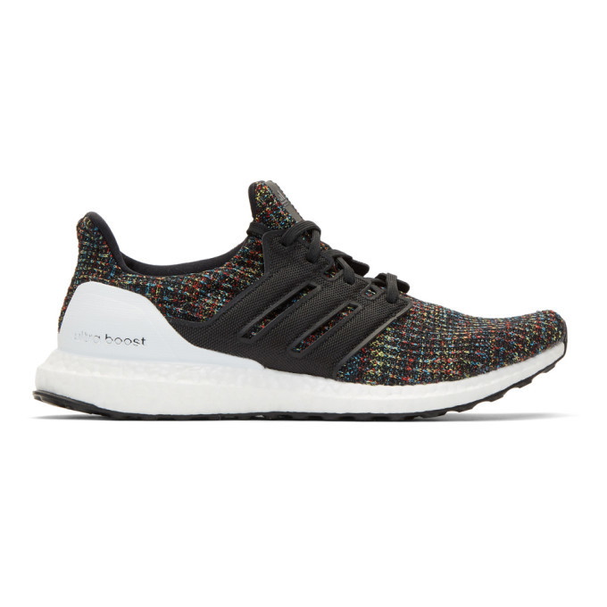 Photo: adidas Originals Black and Multicolor UltraBoost Sneakers