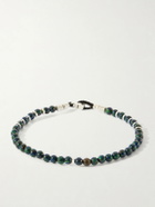 Mikia - Circle 4 Sterling Silver Multi-Stone Beaded Bracelet - Blue