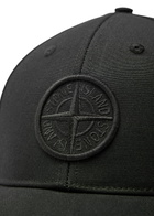 Stone Island Logo-embroidered Cotton cap - Black - One Size