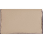 Marni Beige & Burgundy Saffiano Card Holder