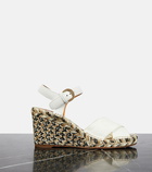 Chloé Piia leather espadrille wedges