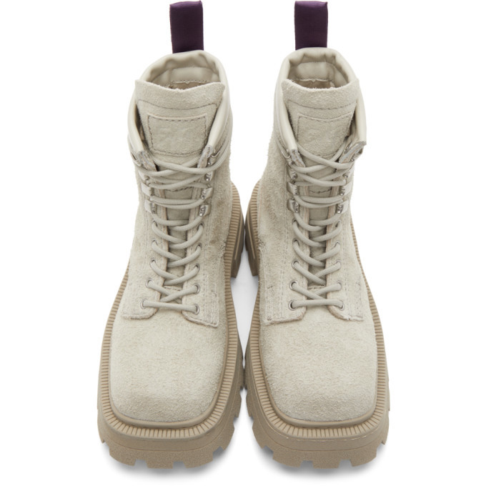 Eytys Beige Suede Michigan Boots Eytys