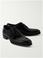 George Cleverley - Merlin Whole-Cut Patent-Leather Oxford Shoes - Black