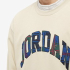 Air Jordan Men's Check Logo Crewsweat in Rattan