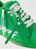Off-White - Out of Office Leather Sneakers - Green