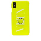 Valentino Fluo VLTN iPhone XS Max Case in Yellow/White
