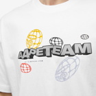 Men's AAPE Team World T-Shirt in White