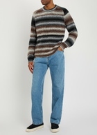 PS Paul Smith Striped Merino Wool-blend Jumper Black