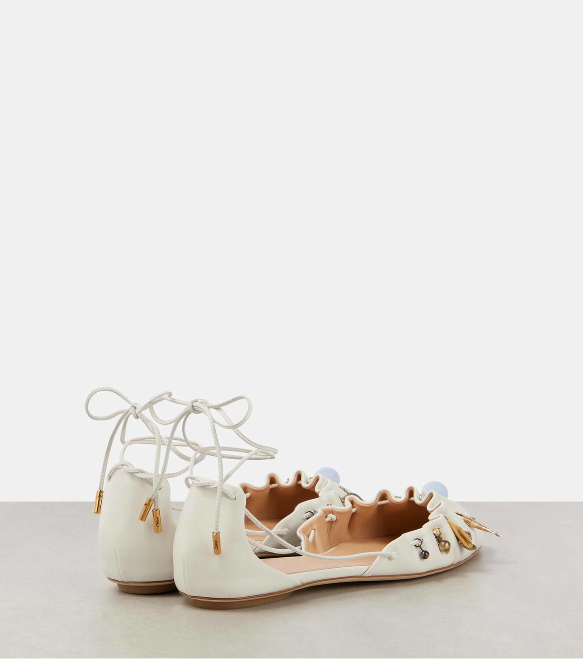 Chloé Sea Treasures leather ballet flats Chloe