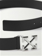 Off-White - Arrow 3.5cm Leather Belt - Black