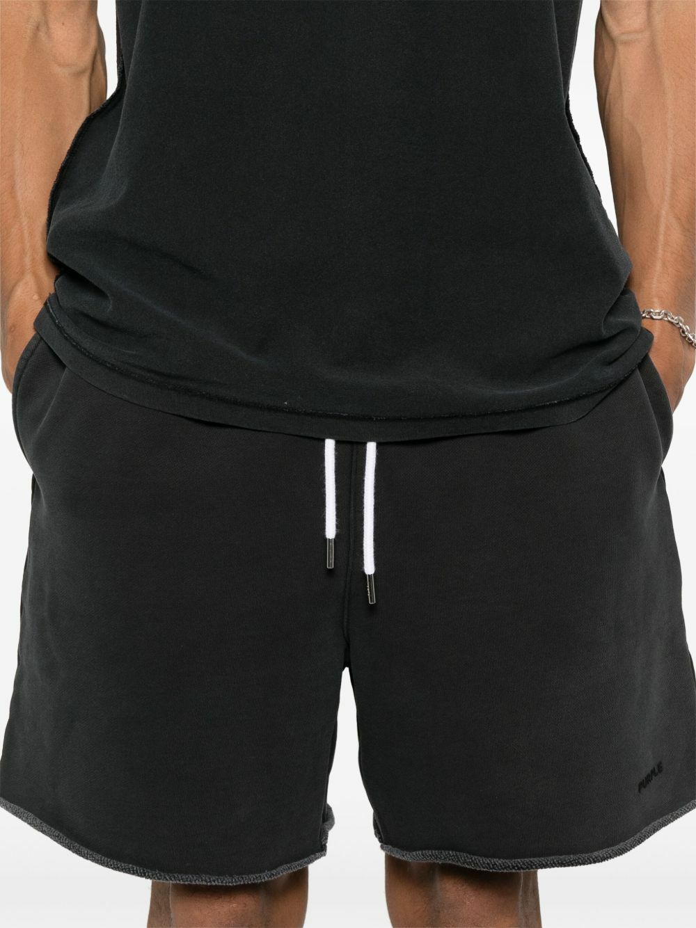 Purple Brand Fleece Shorts