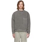 Lemaire Grey Stand Collar Shirt