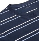 Club Monaco - Striped Cotton-Jersey T-Shirt - Blue