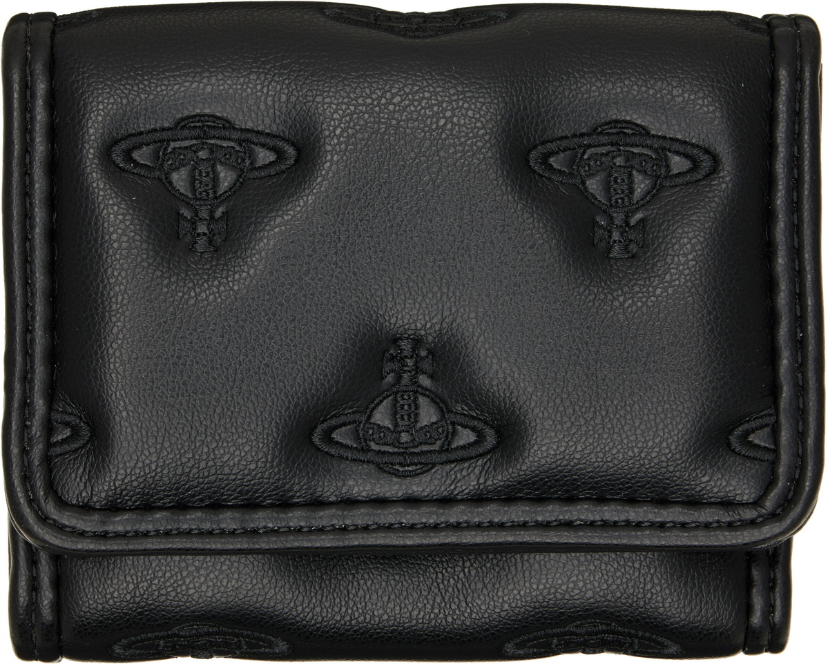 Vivienne Westwood Black Trifold Wallet
