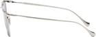 Jil Sander Silver Oliver Peoples 'Edition 2' Wireframe Sunglasses