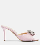 Mach & Mach Galaxy 85 embellished satin mules
